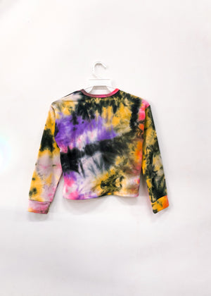 Purple/Yellow Tie Dye Sweater co-order Set