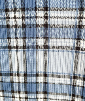 GIRLS BLUE PLAID MINI SKIRT
