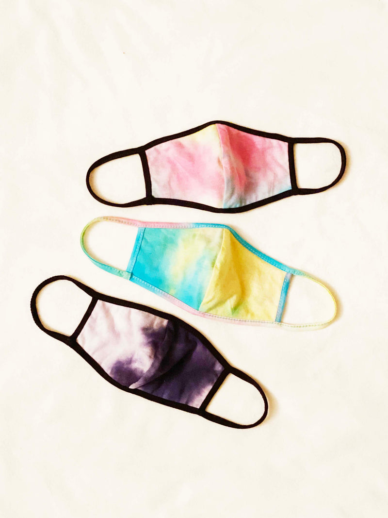 3-PACK TIE DYE FACE MASK