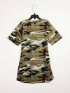 ARMY PRINT T-SHIRT DRESS